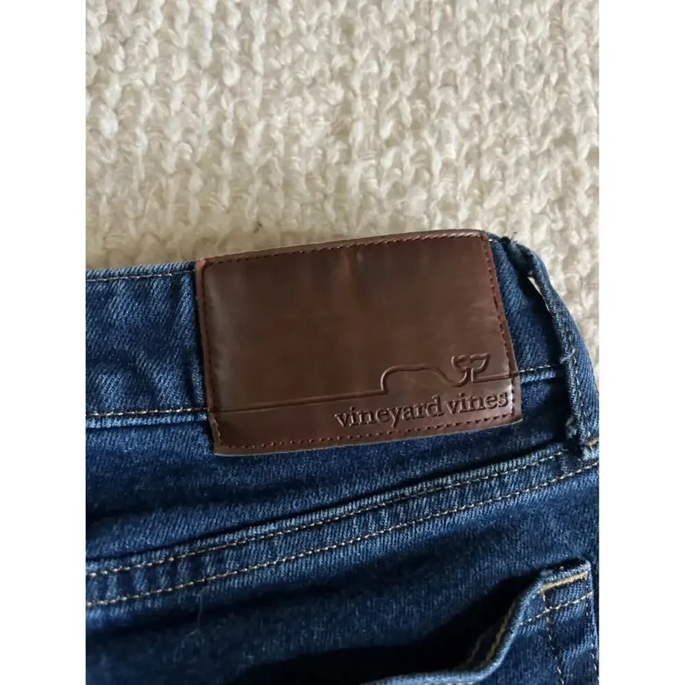 Vineyard Vines Men's Jeans 34x30 Dark Wash Rinse Classic Straight Leg